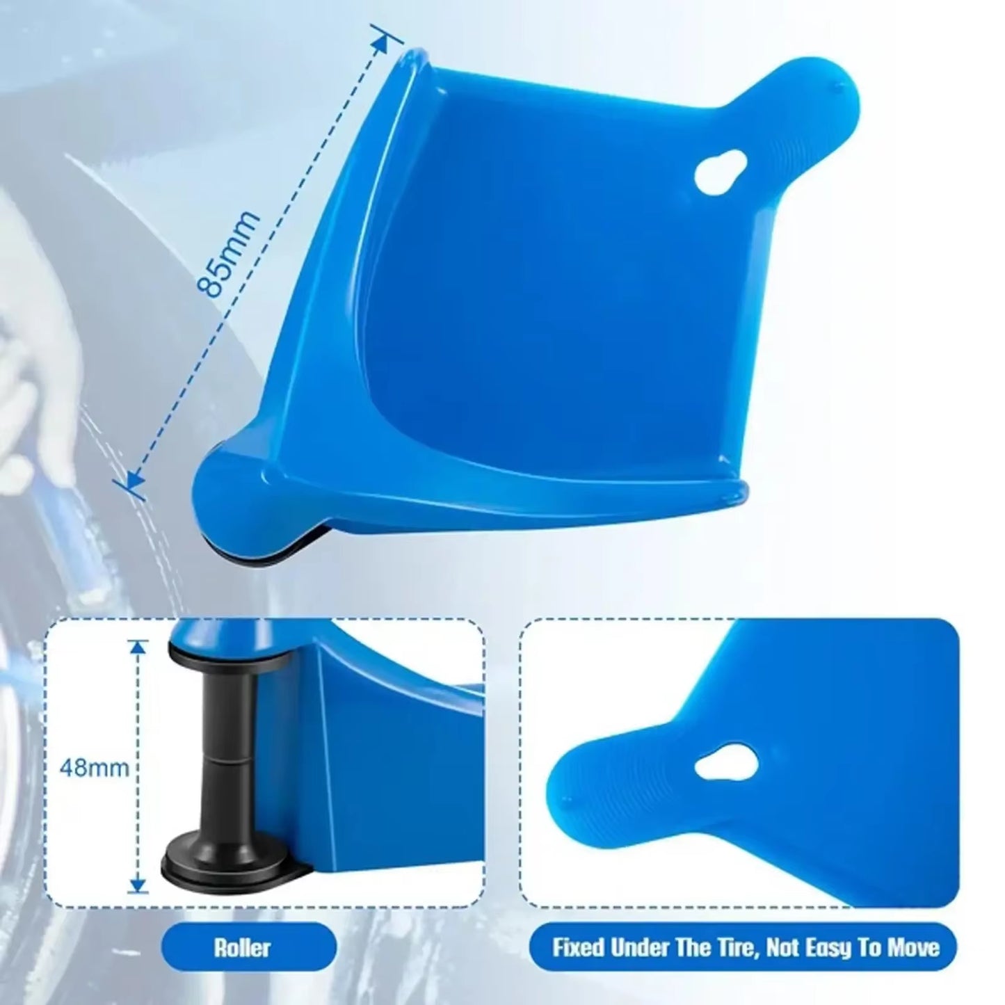 Car Wheel Hose Guide Hose Slide Tire Wedge Universal Car Wash Tool Tire Blocker Multiuse Anti-Winder Wire Winder for Car Washing