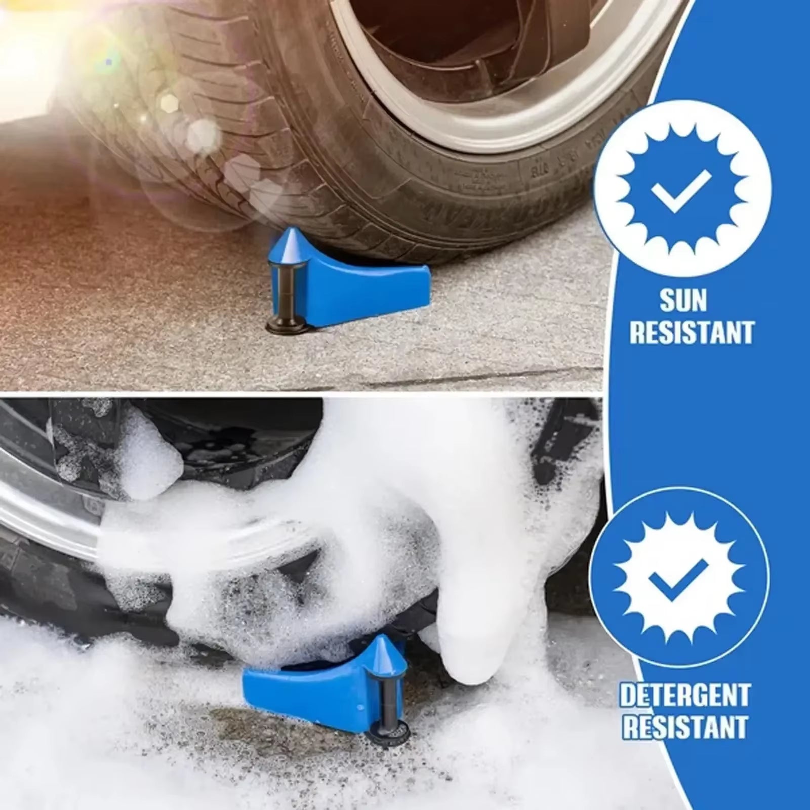 Car Wheel Hose Guide Hose Slide Tire Wedge Universal Car Wash Tool Tire Blocker Multiuse Anti-Winder Wire Winder for Car Washing